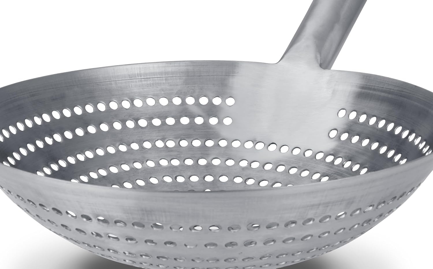 image:imageCraft Wok Large 11Inch Stainless Steel Round Fry Basket with Wooden Handle Professional Deep Fry Strainer Durable Kitchen Skimmer for Cooking and Frying 732W142Stainless Steel