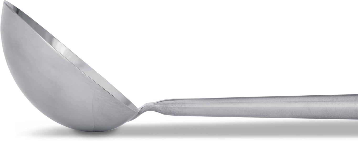 image:imageCraft Wok Small Wok Ladle Stainless Steel Traditional Wok Hoak with Ergonomic Wooden Handle Professional Asian Kitchen Utensil for Stirring Serving 732W61Stainless Handle
