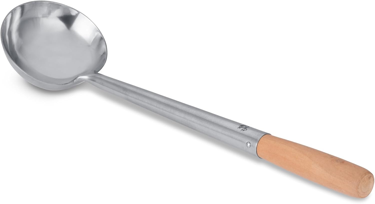 image:imageCraft Wok Small Wok Ladle Stainless Steel Traditional Wok Hoak with Ergonomic Wooden Handle Professional Asian Kitchen Utensil for Stirring Serving 732W61Wooden Handle