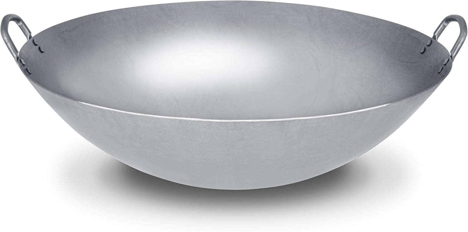 image:imageCraft Wok Extra Large 21Inch Heavy Canton Style Hand Hammered Carbon Steel Wok Round Bottom 731W194X